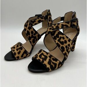 FRANCO SARTO WOMENS LEOPARD HEELS SIZE 7